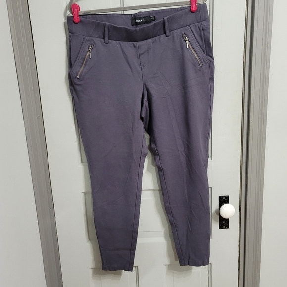 Torrid Studio Ponte Slim Fix Pixie Pant - Grey - Picture 2 of 8